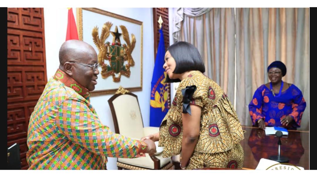 President Nana Addo Dankwa Akufo-Addo with EC boss Jean Mensa